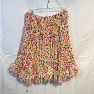 ❌SOLD❌ Betsey Johnson Knit Fringe Skirt